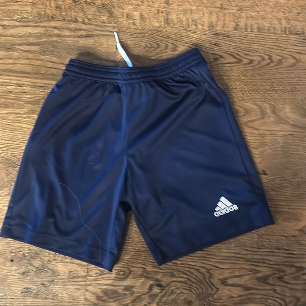 Adidas shorts navy blue youth S 9-10